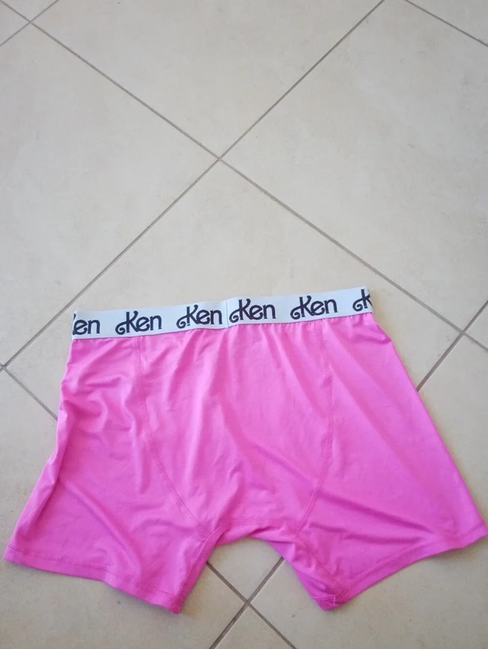 Barbie Pink Men's Boxer Briefs with White Logo Waistband